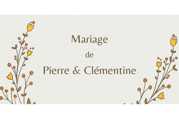 Bienvenue sur le site de notre mariage