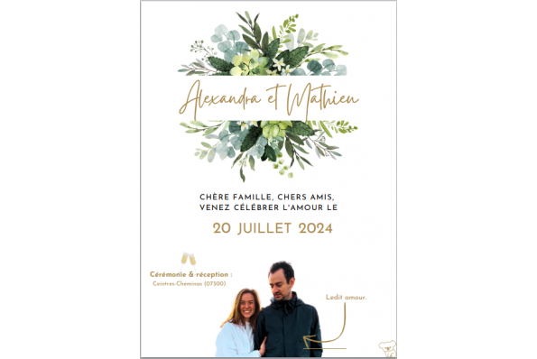 Bienvenue sur le site de notre mariage